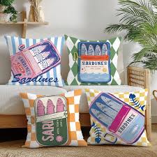 Mediterranean Sardines Cushion Cover Collection