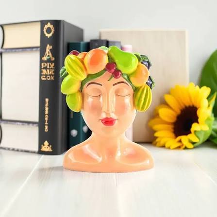 Sicilian Fruit Lady Vase