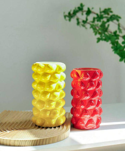 Textured Fruit Ceramic Vase