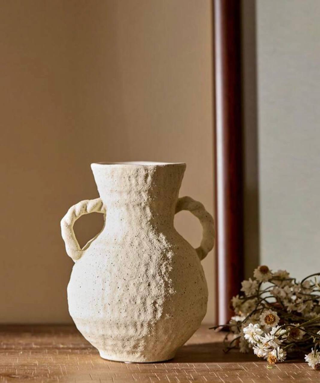 Textured Ceramic Sculptural Vase