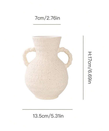 Textured Ceramic Sculptural Vase